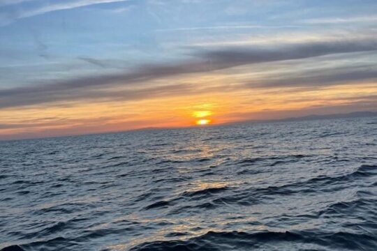 Sunset EN sailboat EN bay DE Cannes